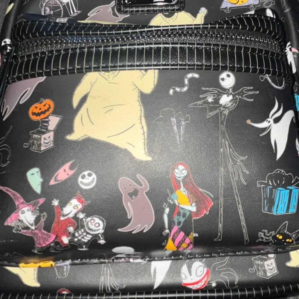 LOUNGEFLY DISNEY NIGHTMARE BEFORE CHRISTMAS MINI BACKPACK - JACK SKELLINGTON